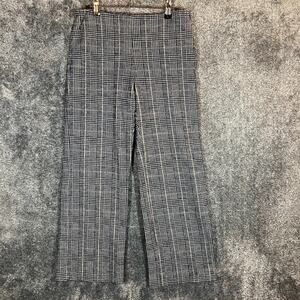 J. McLaughlin Black and White Plaid Wide Leg Pants